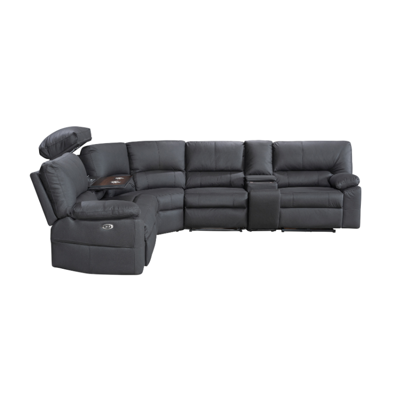 Excaliber Modular Lounge with premium Rhino Suede and modern features, in a stylish lounge room.