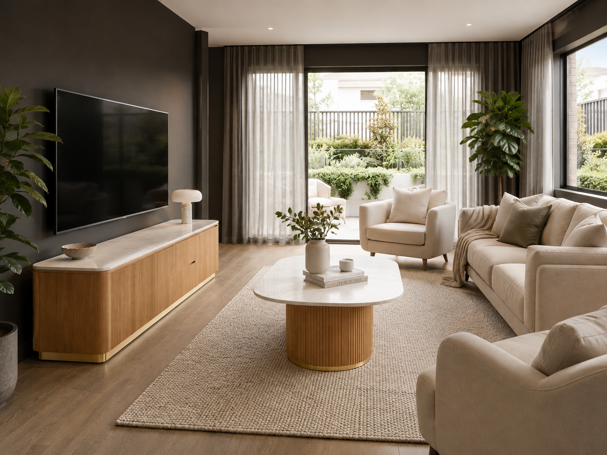 COOPER RIBBED TV UNNIT 200 CM