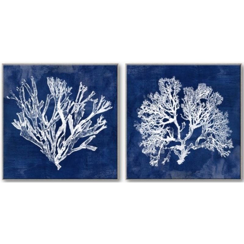 Coral Canvas Framed