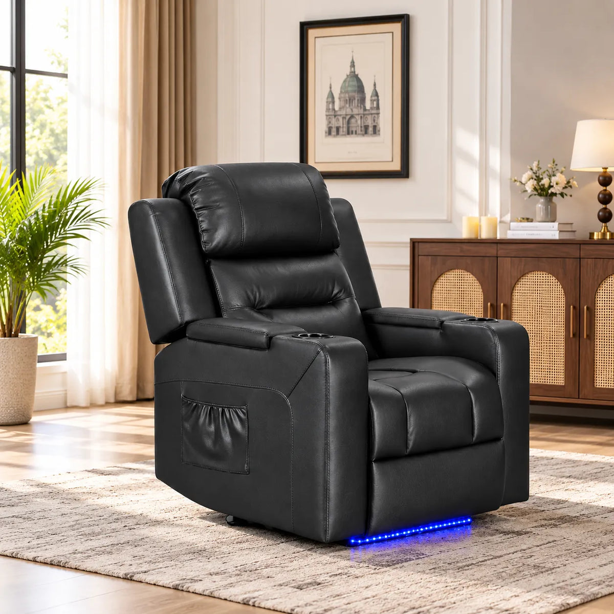 LUXIMO LEATHER Single Seater Electric Recliner