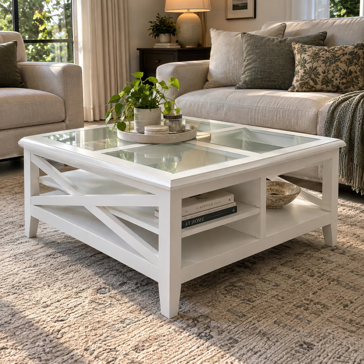 Summer Square Glass Coffee Table