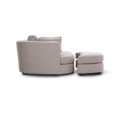 Orlandino Swivel Chair with Ottoman