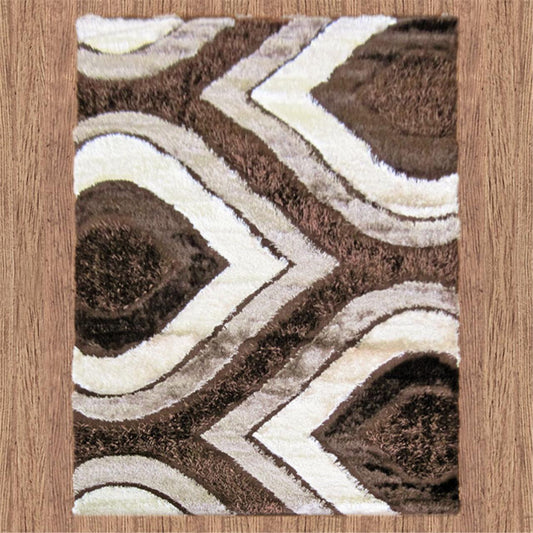 Luxury Shaggy 1204 Brown Rug