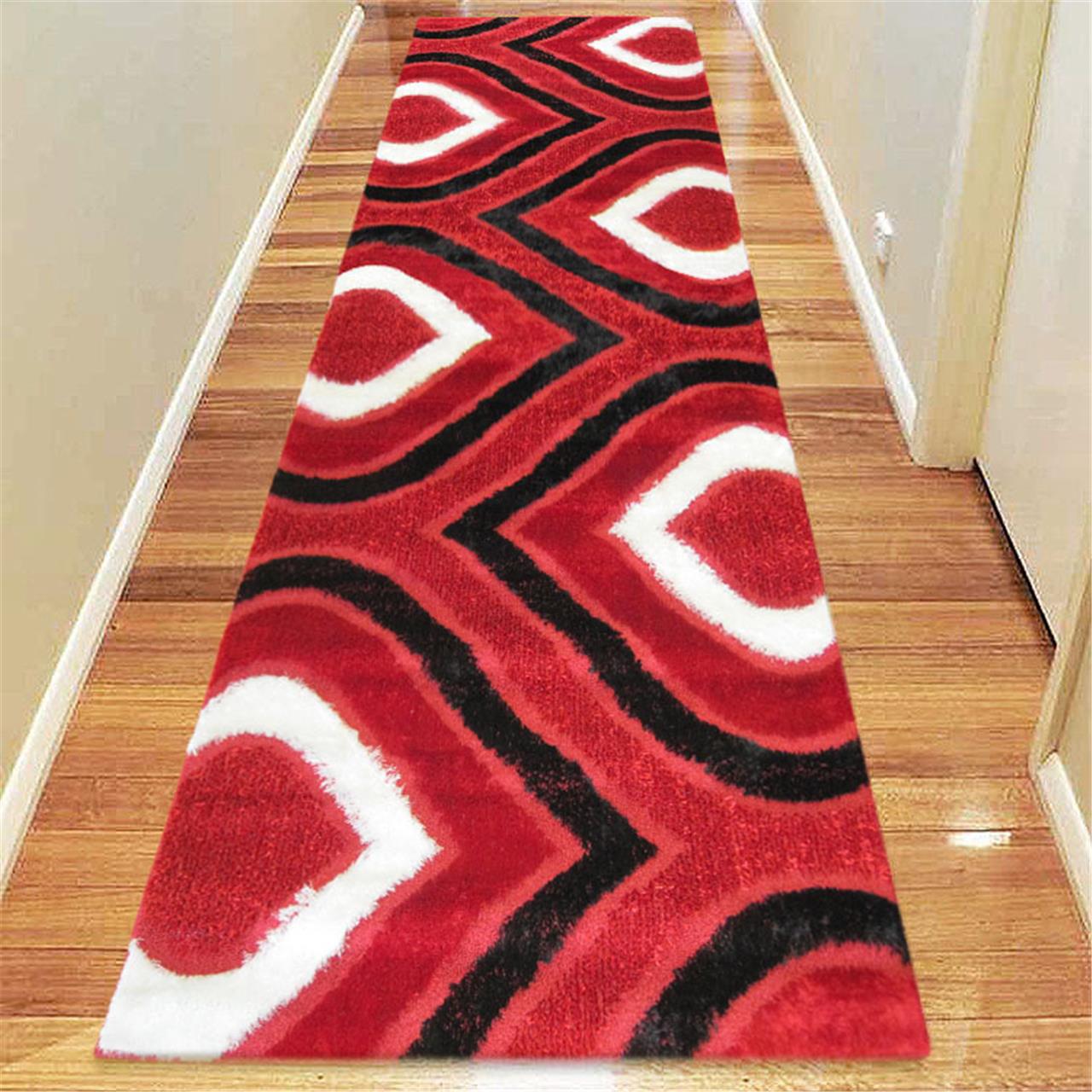 Luxury Shaggy 1204 Red Rug