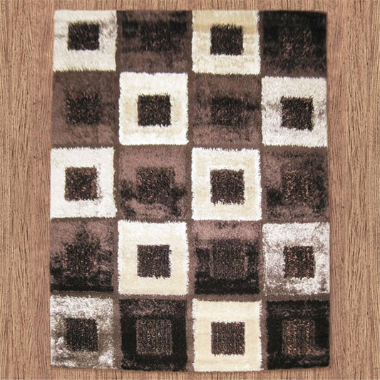 Luxury Shaggy 1206 Brown Rug