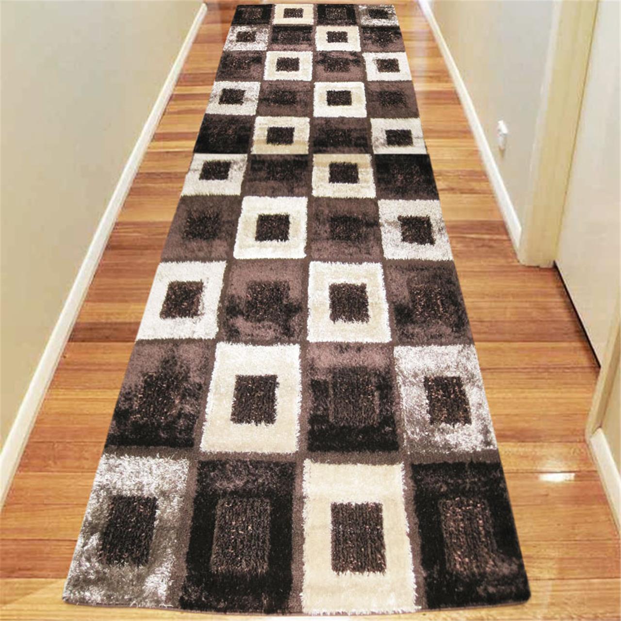 Luxury Shaggy 1206 Brown Rug