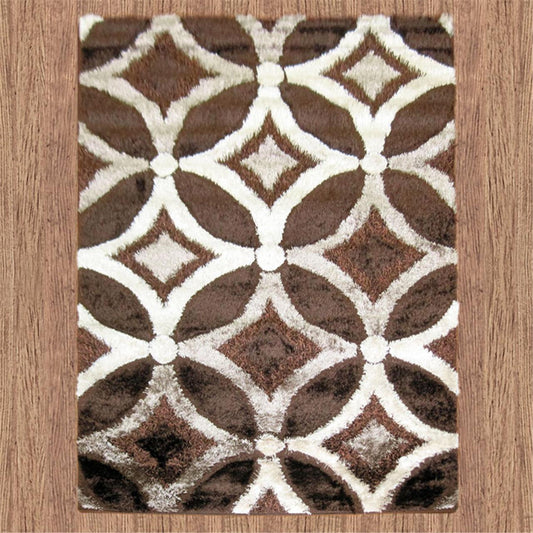 Luxury Shaggy 6048 Brown Rug