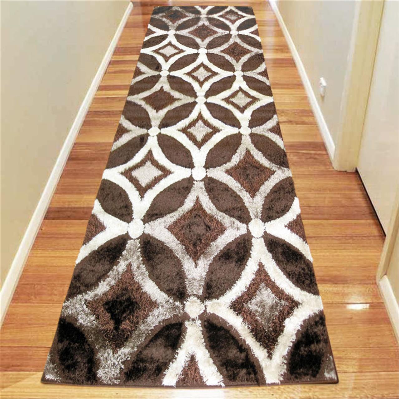 Luxury Shaggy 6048 Brown Rug