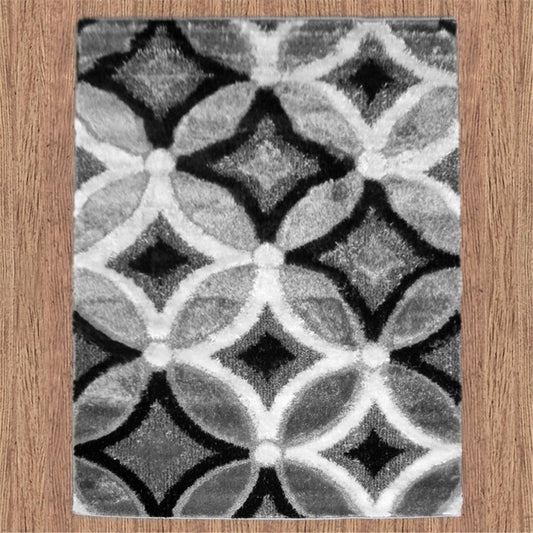 Luxury Shaggy 6048 Grey Rug