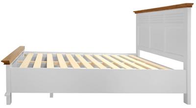 LYNBOOK KING STRG BED 218X201X120CM-CHOC/WH-4CTN