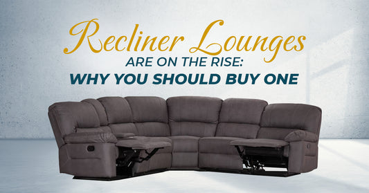 Reclining armchairs, sofa beds with ottomans, and 2-, 3-, and 5-seater recliner lounges from Half Price Furniture. Choose from leather or fabric recliners in black, grey, and modern designs for ultimate comfort and style.