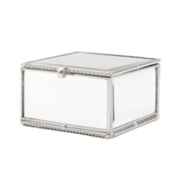 Silver String Mirror Box