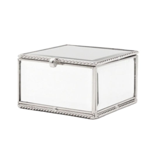 Silver String Mirror Box