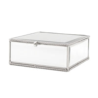 Silver String Mirror Box