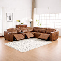Nadal Leather Lounge with Electric Recliners