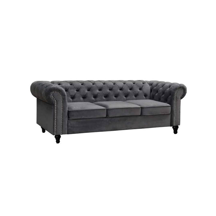 Toronto Velvet Fabric Lounge – 3-Seater