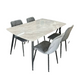 Sandra Dining table with 4 Vortex Dining Chair