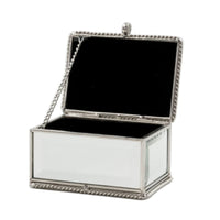 Silver String Mirror Box