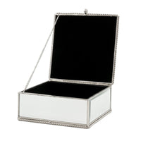 Silver String Mirror Box