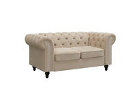 Toronto Velvet Fabric Lounge – 2-Seater