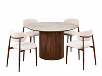 Ollie Contemporary Round Dining Setting 120 cm