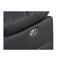 Dark Grey Modular Excaliber Lounge with recliners and dropdown tray, in a trendy living space.