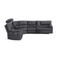Excaliber Modular Lounge with premium Rhino Suede and modern features, in a stylish lounge room.