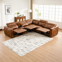 Nadal Leather Lounge with Electric Recliners