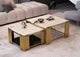 Maison Coffee Table Set – Marble & Gold