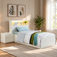 Alpha Gloss White Bed