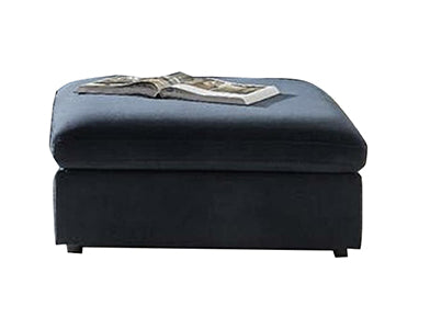 Ava Square Ottoman Blue