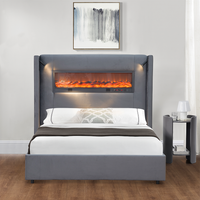 Bamboo Grey Bed
