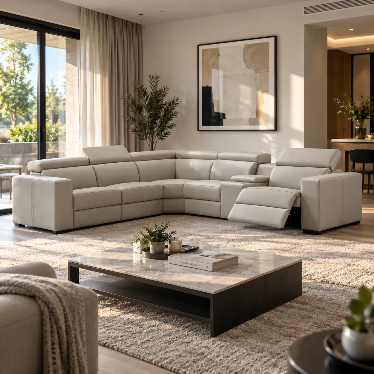 Tripod Leather Modular Lounge