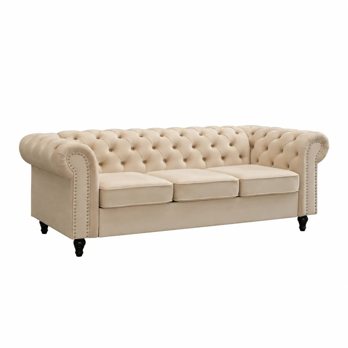 Toronto Velvet Fabric Lounge – 3-Seater