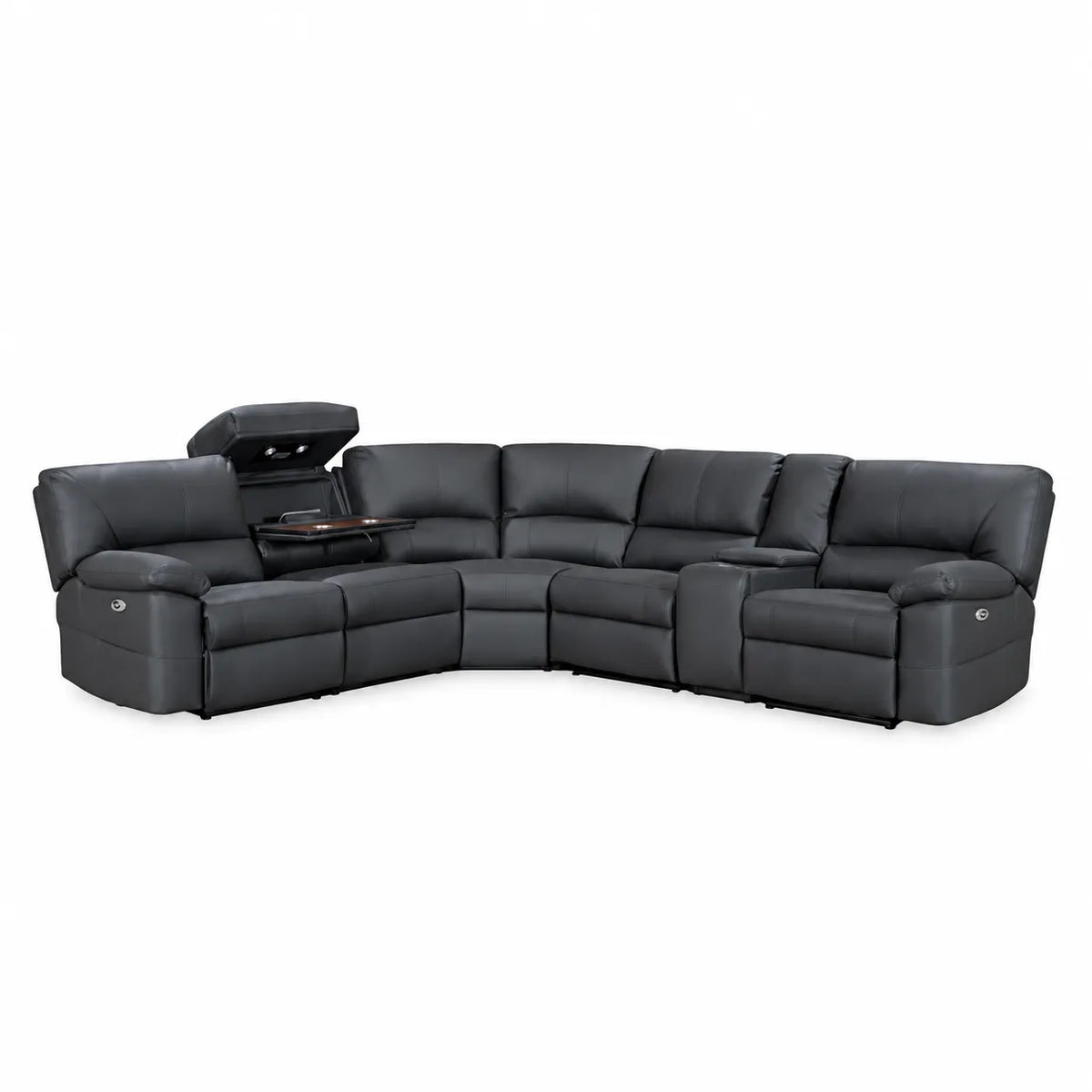 Ex-Caliber Fabric Modular Lounge With Electric Recliner