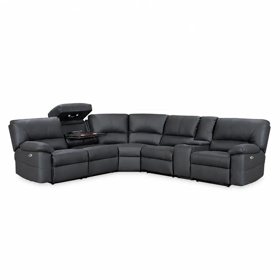 Ex-Caliber Fabric Modular Lounge With Electric Recliner