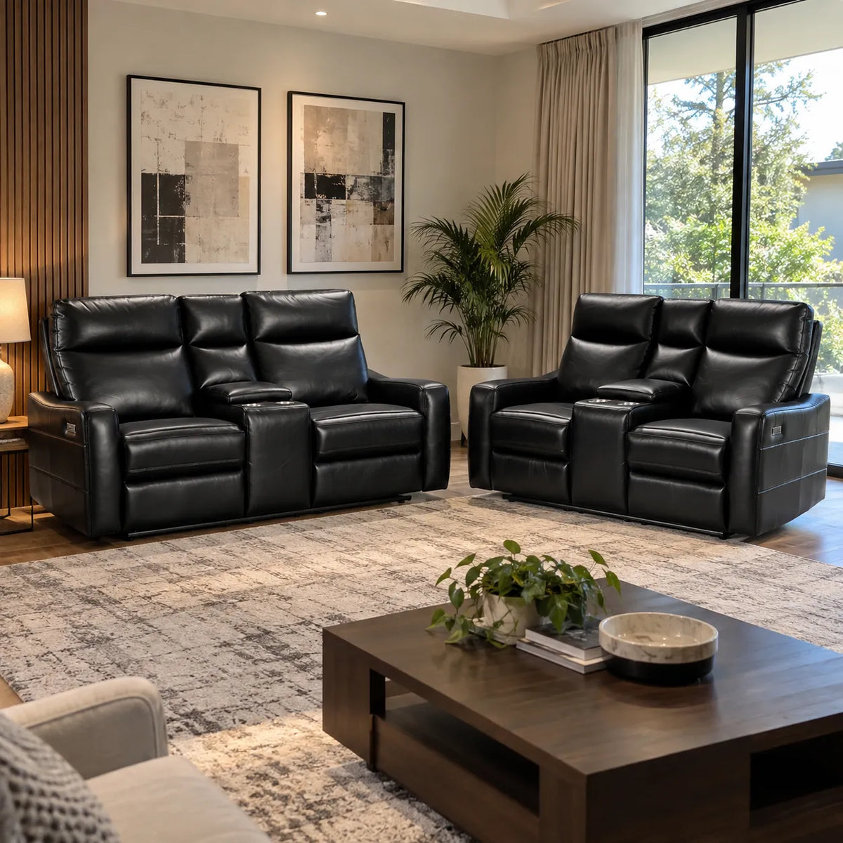 Nadia Lounge With Electric Recliners