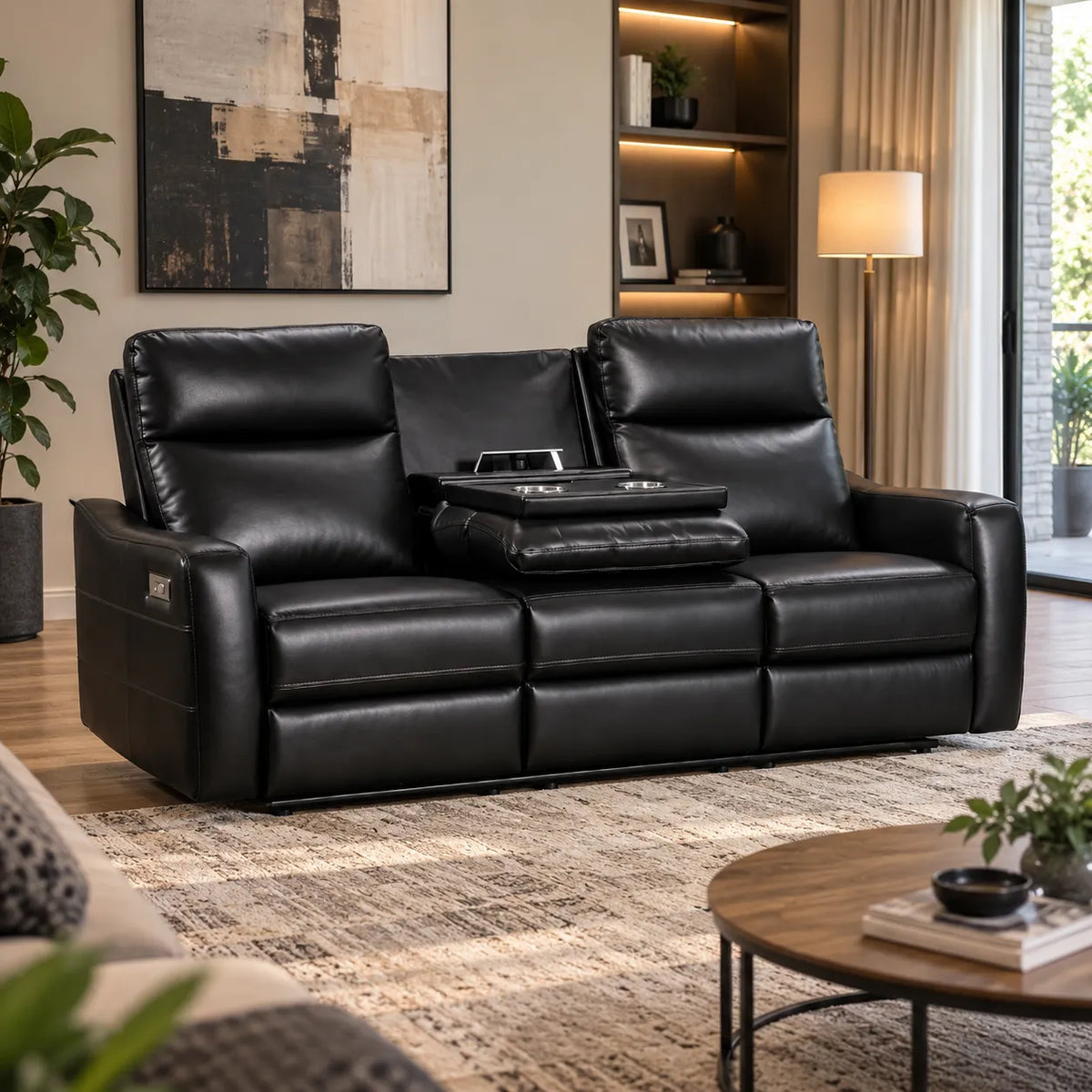 Nadia Lounge With Electric Recliners