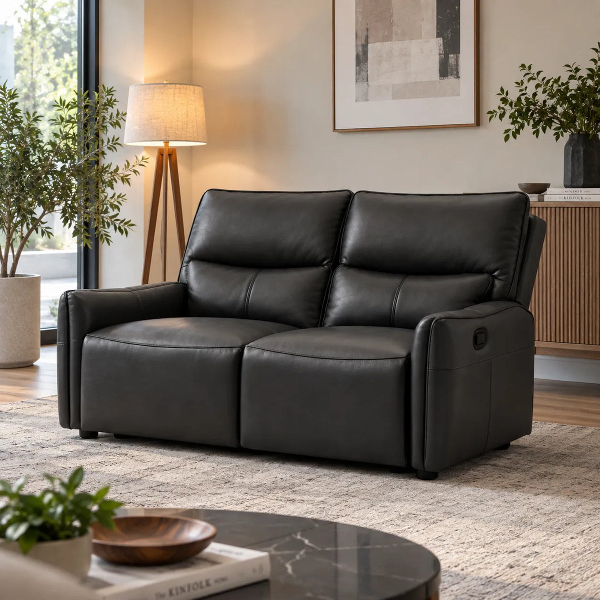 ⁠Ruth Electric Leather Recliner
