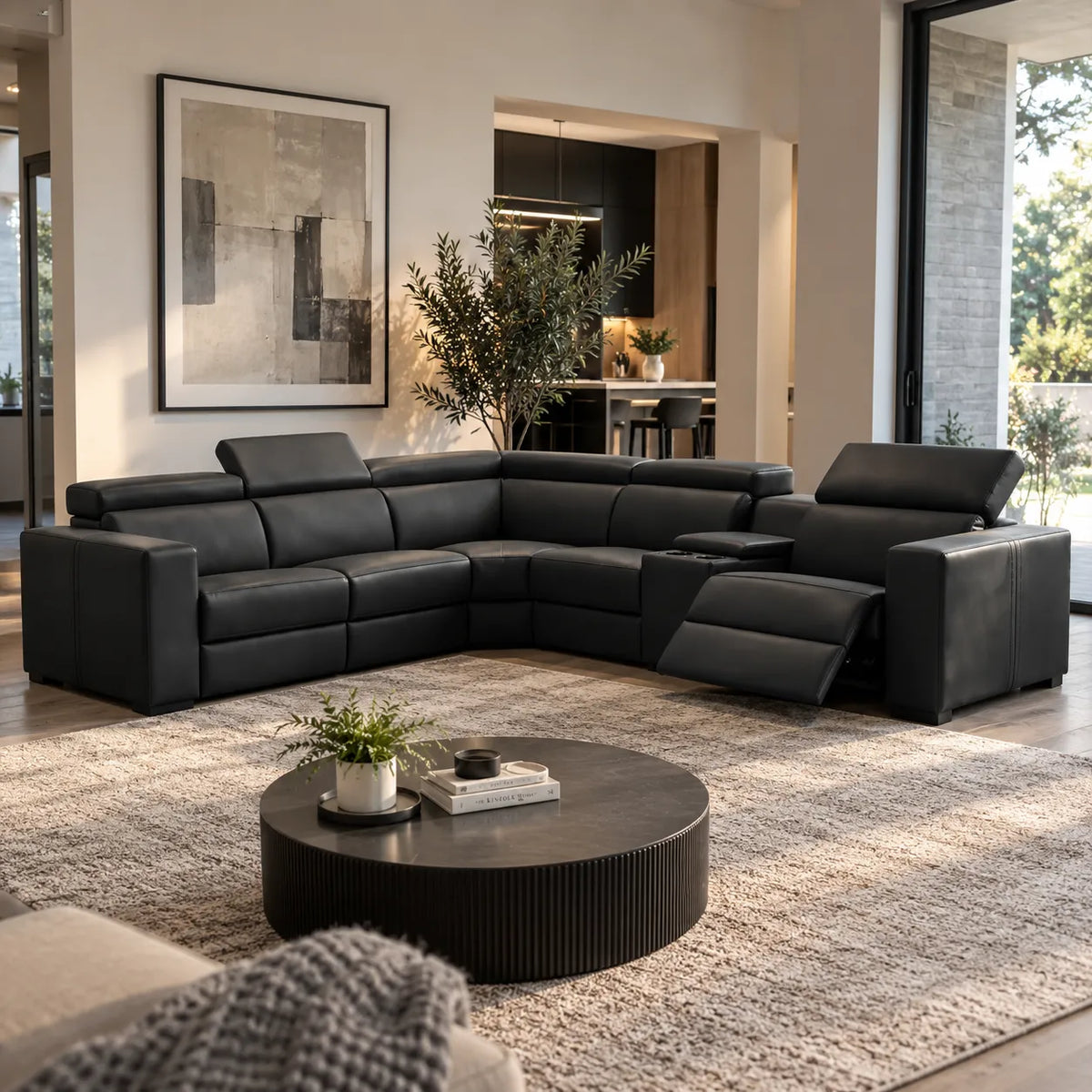 Tripod Leather Modular Lounge