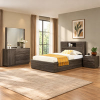 Boston Queen Bedroom Suite Grey Complete Set