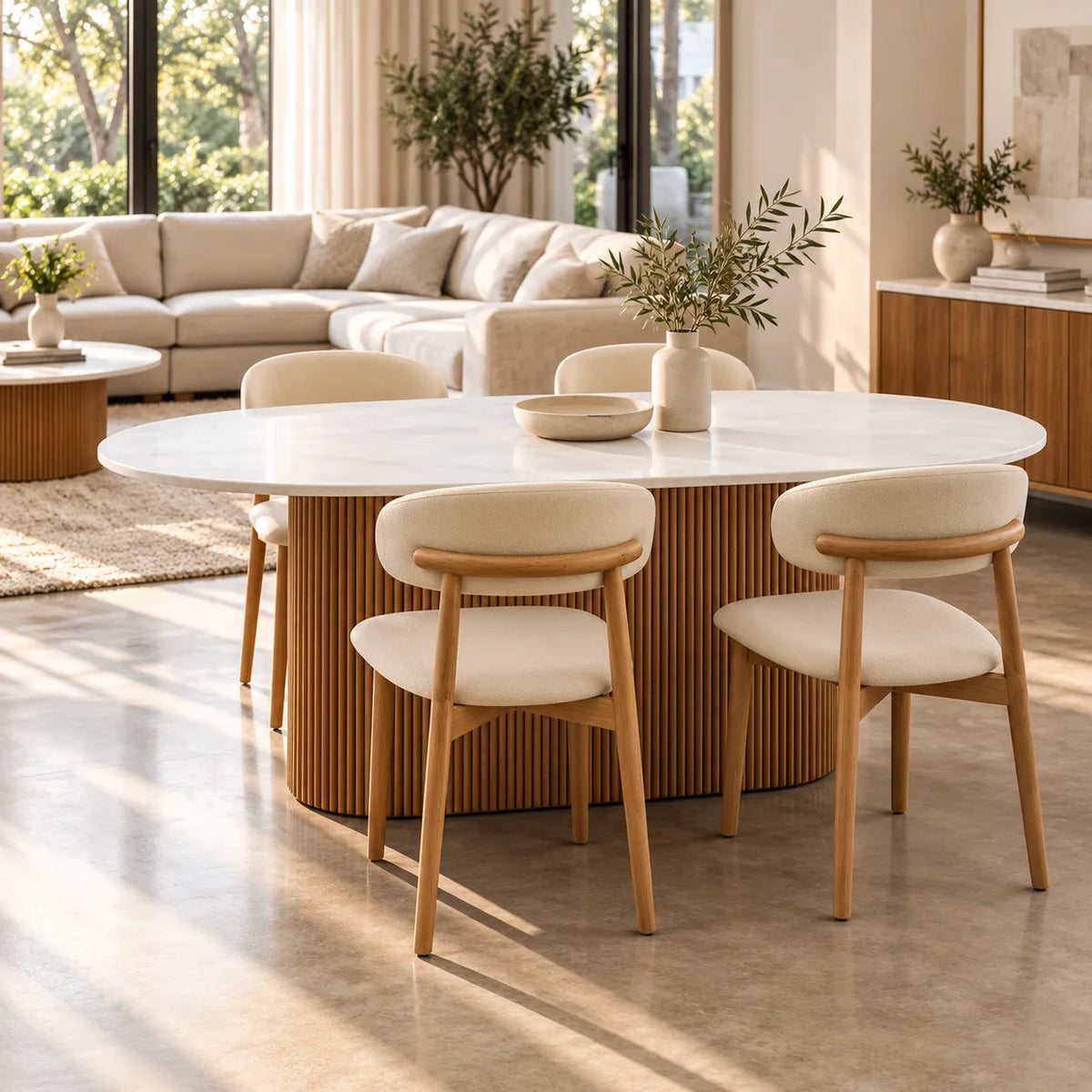 COOPER RIBBED DINING SETTING