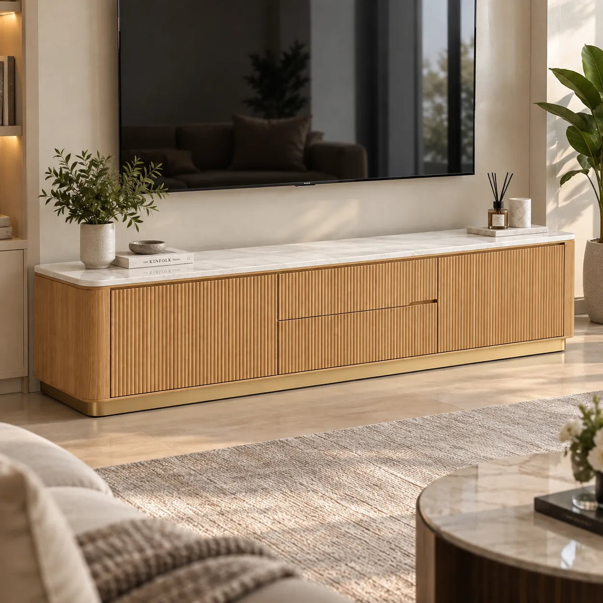 COOPER RIBBED TV UNNIT 200 CM