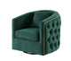Crown Velvet Single Swivel Chair
