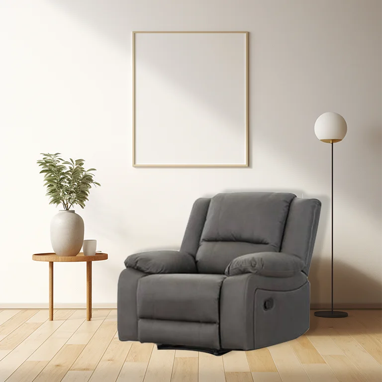 Luxurious 1-seater electric recliner featuring Rhino fabric, pocket coil foam, and spring support for ultimate relaxation and durability.