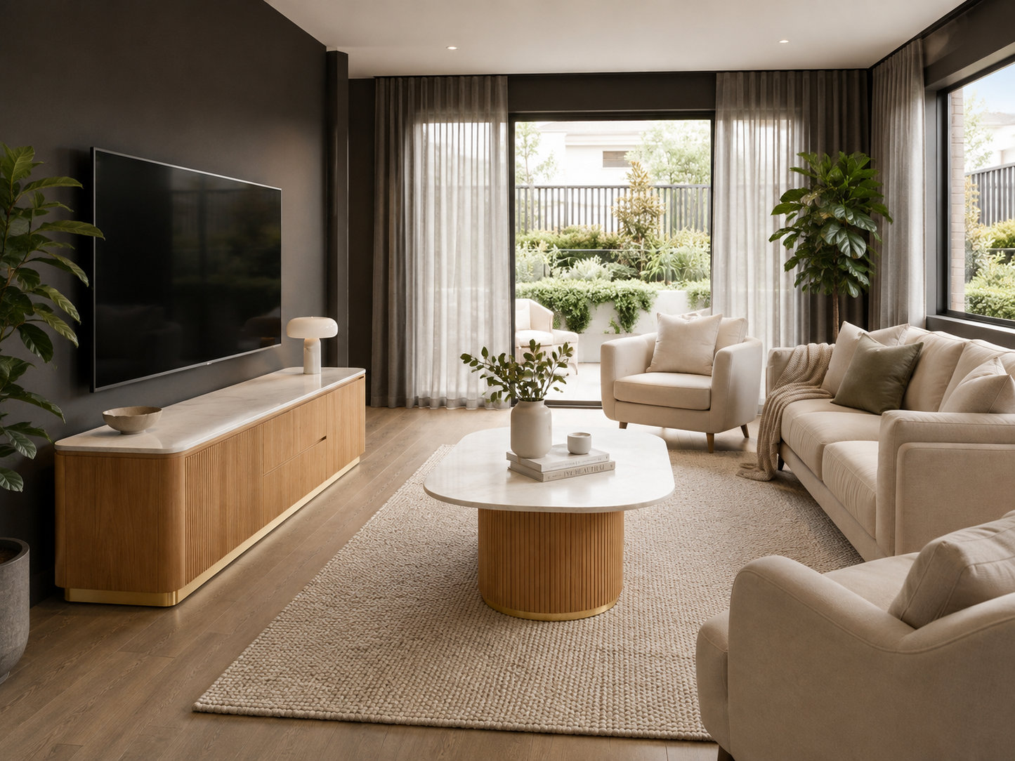 COOPER RIBBED TV UNNIT 200 CM