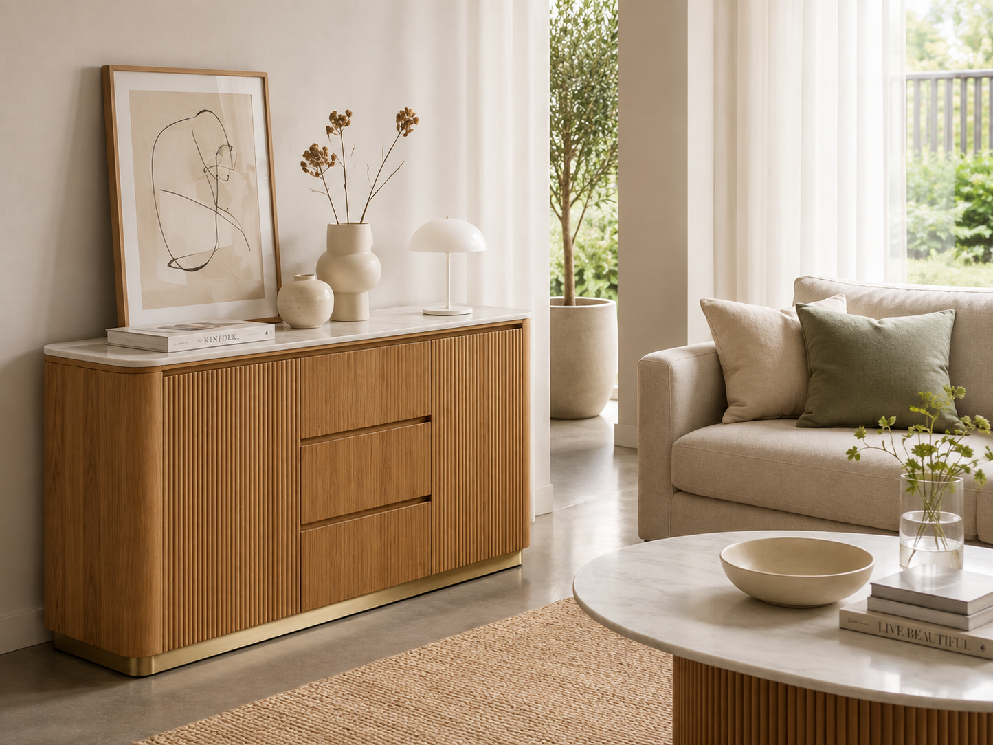 COOPER RIBBED BUFFET