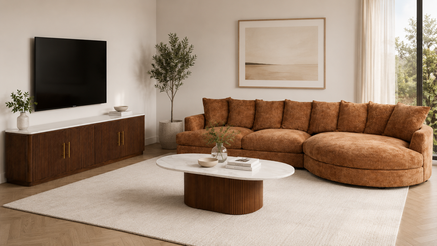 Clara Curved Chaise Lounge