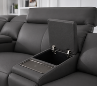 Nadal Modular Leather Lounge With Electric Recliners