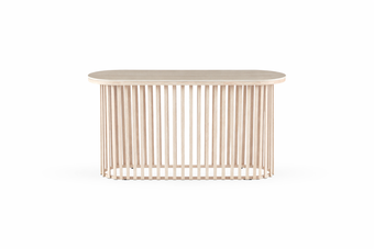 compare product Santino Travertine Hallway Table 140cm